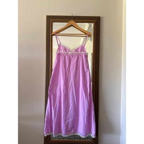 Women's Ann Mashburn Babydoll Lena Lace Nightgown Slip Dress size S Quiet Luxury - Picture 4 of 4